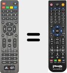 Replacement remote control for Fransat (Satmatic-HD)