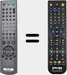 Replacement remote control for RMT-D146P (147721211)