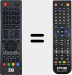 Replacement remote control for TDSYS001