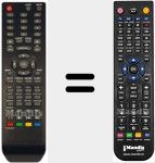 Replacement remote control for TVD 105E 113TFBK 113