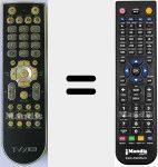Replacement remote control for TVIX Slim S1