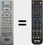 Replacement remote control for DPV-5600X