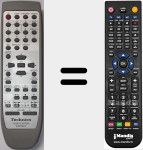 Replacement remote control for EUR7702270