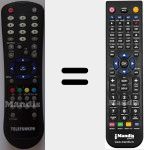 Replacement remote control for RC1055 (20405733)