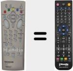 Replacement remote control for RC560 (21178860)