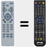Replacement remote control for RC 311 TR 1 G (21645280)