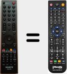 Replacement remote control for CT-90327 (RM-D759)