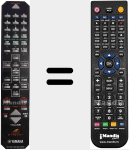 Replacement remote control for CRX-E400/E300 (V891340)