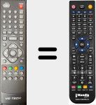 Replacement remote control for TQL24HDVD001