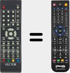 Replacement remote control for VEC19C