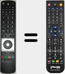 Replacement remote control for RC 5112 (30071019)