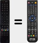 Replacement remote control for RC4847 (30076688)