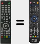 Replacement remote control for Zephir001