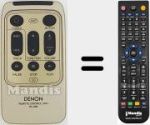 Replacement remote control for RC-858 (00D3990523005)