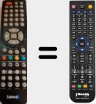 Replacement remote control for led-1124 HDTV GR (led-1124)