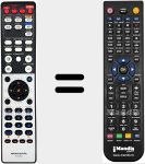 Replacement remote control for RC002ES (00MZK20AJ0300)