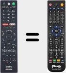 Replacement remote control for RMF-TX221ES (149347122)