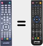 Replacement remote control for LE-CTV3200FHD-Bk
