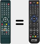 Replacement remote control for SE-R0307 (79104050)