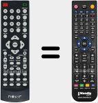 Replacement remote control for NEVIR022