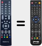 Replacement remote control for RC2712 (23072119)