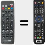 Replacement remote control for RC258390301 (3139 238 20591)