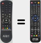 Replacement remote control for Airis008