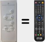Replacement remote control for ALT001