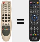 Replacement remote control for REMCON097