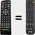 Replacement remote control for SAGEM001