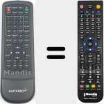 Replacement remote control for DVPMX118