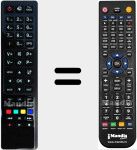 Replacement remote control for RS4210