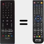 Replacement remote control for RDT714U