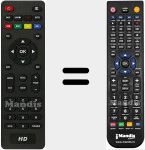 Replacement remote control for HK540GT