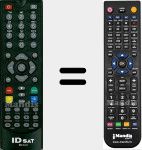 Replacement remote control for IRC C-01