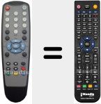 Replacement remote control for IPTV002