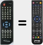 Replacement remote control for DVX109B