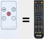 Replacement remote control for KPT2000B 5206L-IP-1