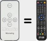 Replacement remote control for MORE001