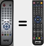 Replacement remote control for DHT31NRS