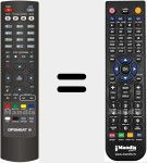 Replacement remote control for Opensat001