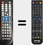 Replacement remote control for OPT001