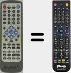 Replacement remote control for REMCON1457