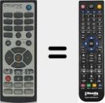 Replacement remote control for RM-1500