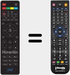 Replacement remote control for SKY 4710
