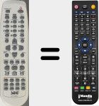 Replacement remote control for DVC53