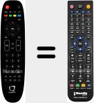 Replacement remote control for SimpliTv001