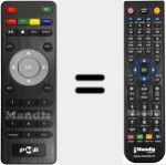 Replacement remote control for TNT5010HD