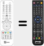 Replacement remote control for TELE002