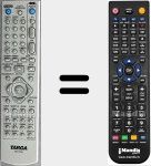 Replacement remote control for DRV-5100x